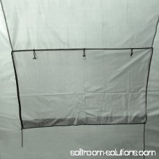 Quictent Privacy 10x15 EZ Pop Up Canopy Party Tent Gazebo 100% Waterproof with Sides and Mesh Windows Black